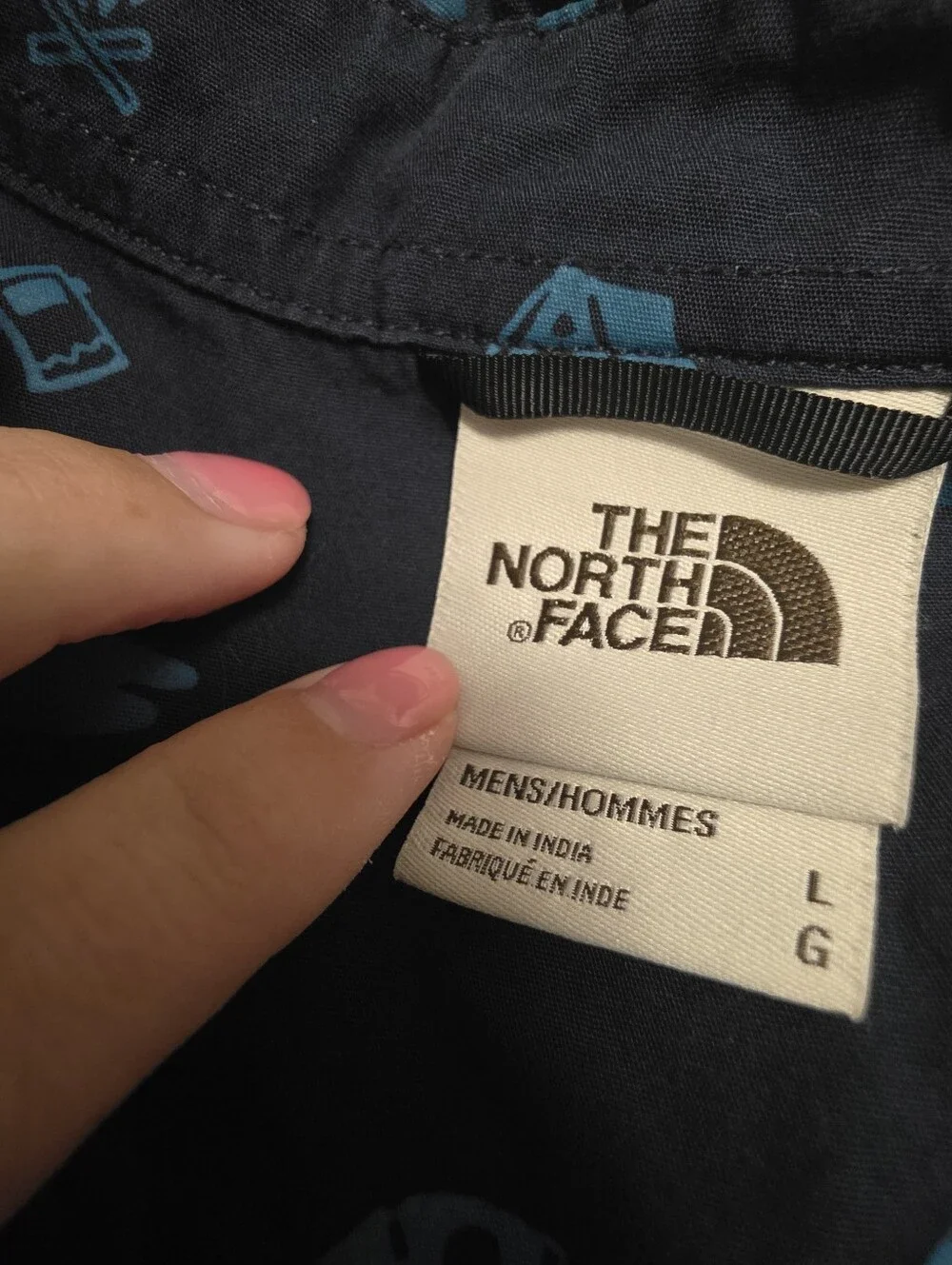 The North Face Baytrail Pattern Short Sleeve Shirt Camping Size Large